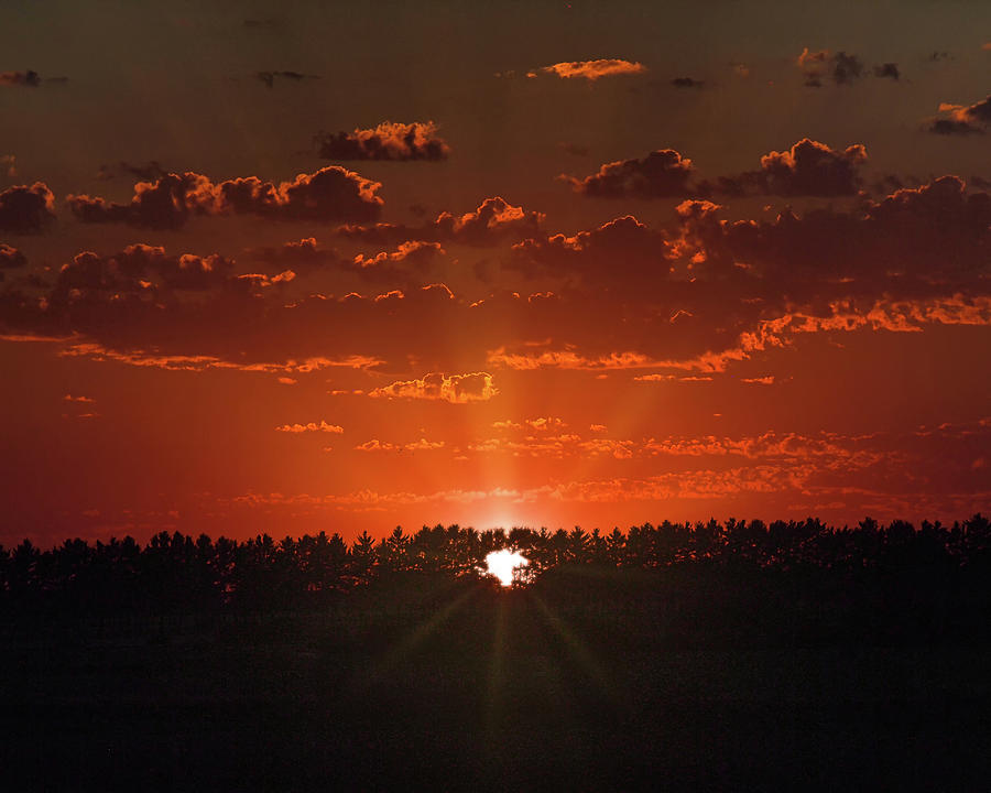 Falling Sun Photograph by Scott Olsen