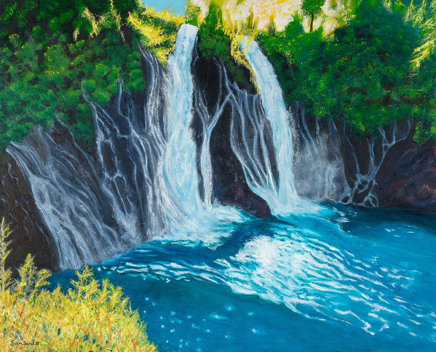 Falling Water Painting by Santana Star