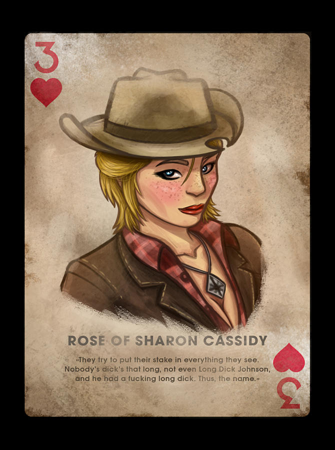 Fallout New Vegas Rose Of Sharon Cassidy Playing Card Digital Art By Gene Bradford