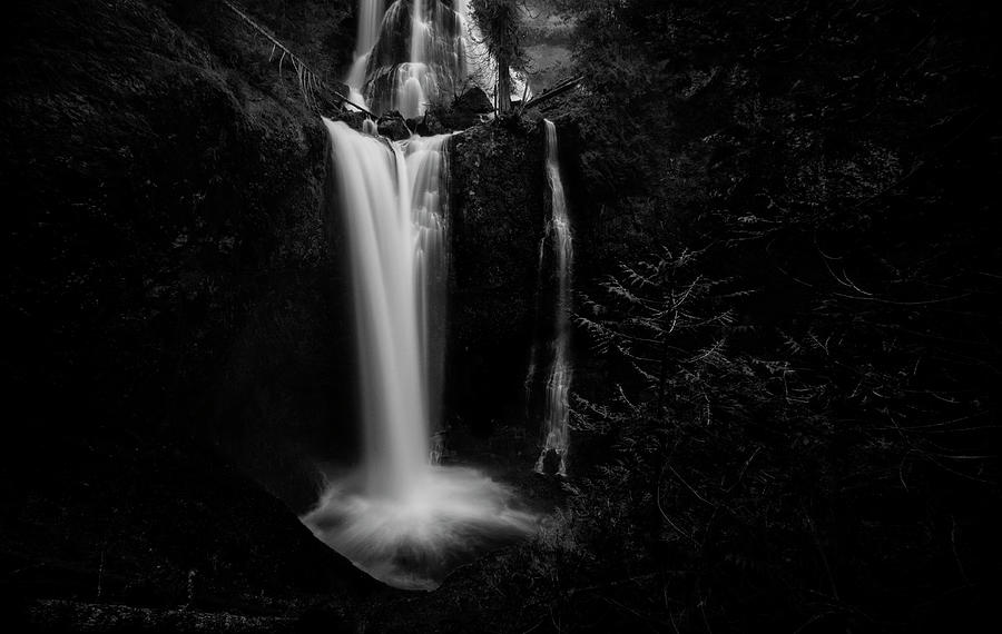 Falls Creek Falls Black and White 2 Photograph by Pelo Blanco Photo