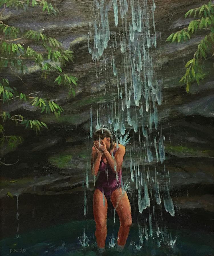 Falls Painting by Don Morgan