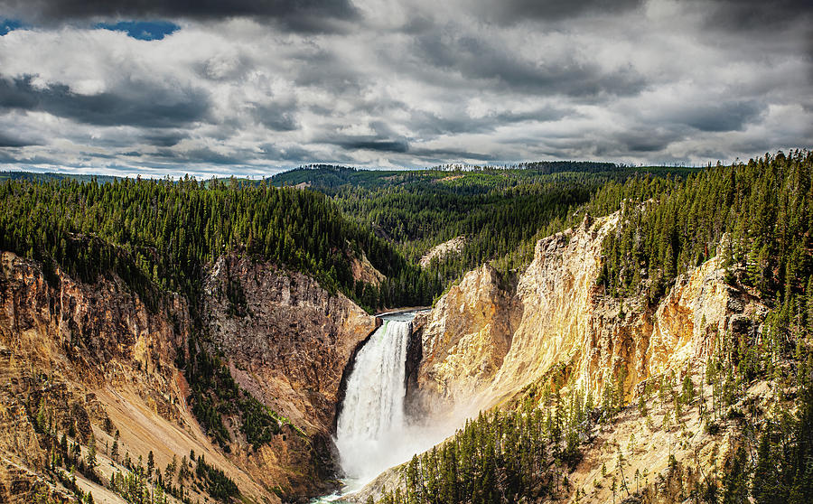Yellowstone National Park Photograph - Falls by Jeff Donald