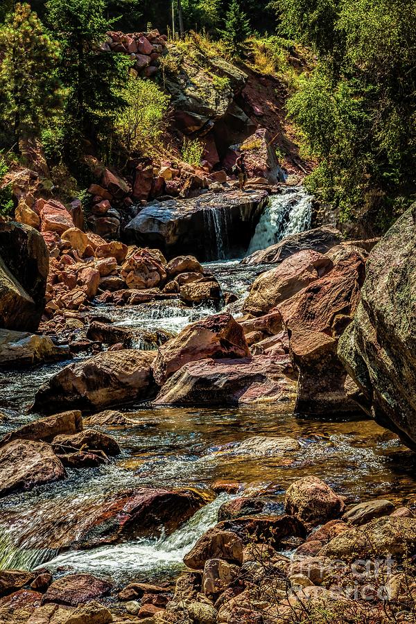 Falls on South Boulder Creek Photograph by Jon Burch Photography