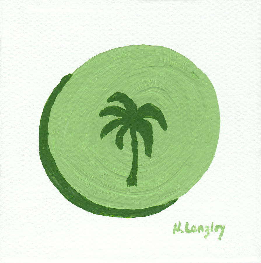 False Palm Painting by Helena M Langley