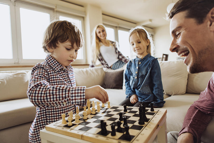 Family chess game Photograph by Mihailomilovanovic