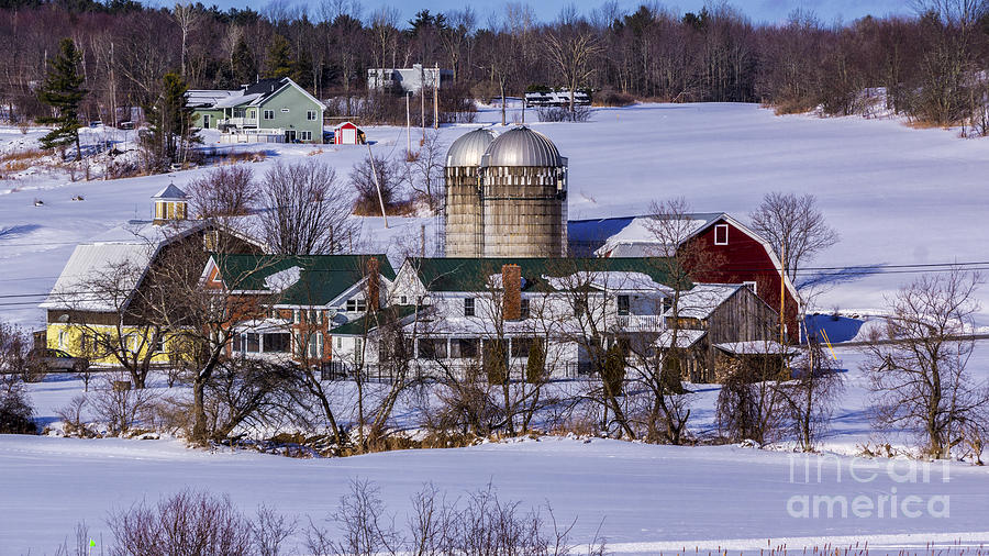 Family Dairy Farm in Jericho Vermont Photograph by New England Photography