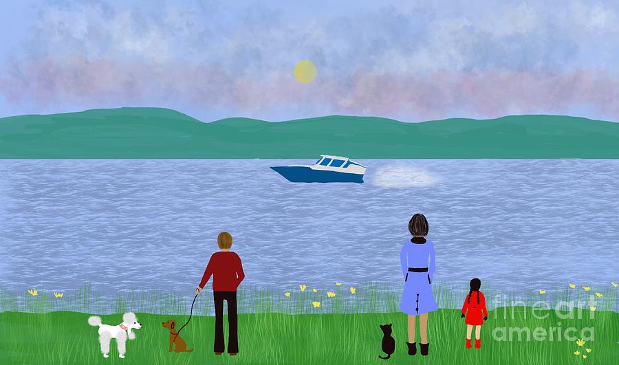 Family  day out Digital Art by Elaine Hayward