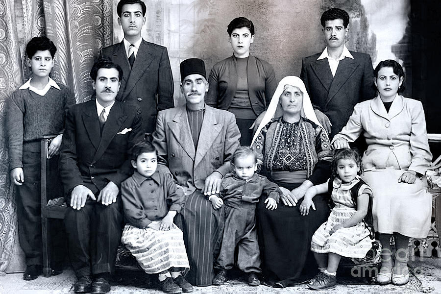 Family from Beit Jala Photograph by Munir Alawi