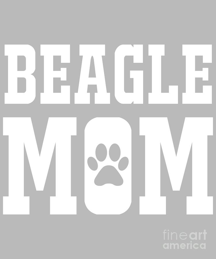Cool Digital Art - Family Gift Beagle Mom by Jeff Creation