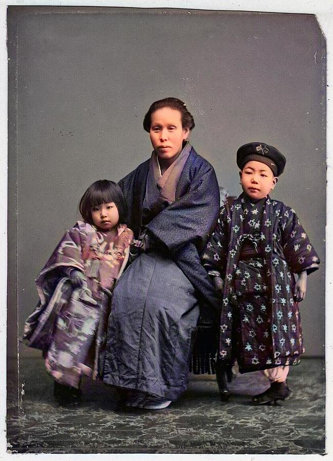 Family Portrait Japanese c. 1910_colorSAI_result by Artistic Rifki