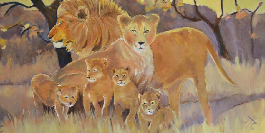 Family Portrait. Painting by Julie Todd-Cundiff
