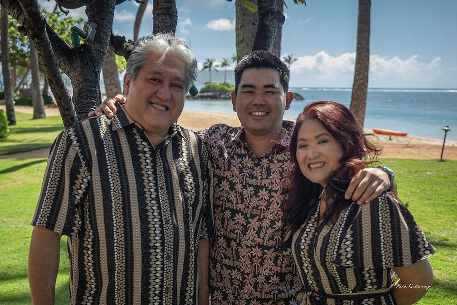 Family Session 20 The Kahala Hotel Resort Oahu Hawaii Portrait Art Photograph by Reid Callaway