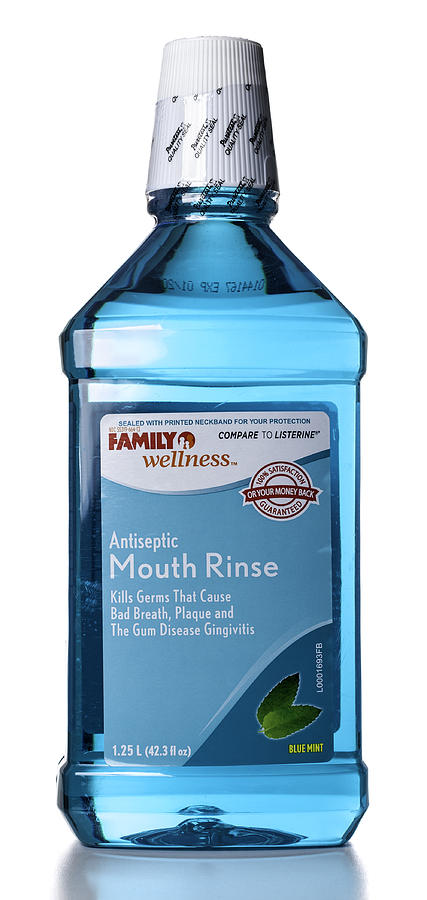 Family Wellness Antiseptic Mouth Rinse bottle Photograph by Jfmdesign