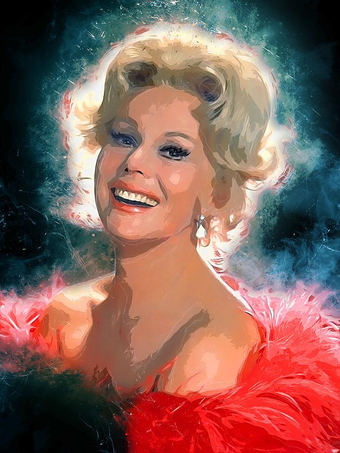 Famous Celebrity Eva Gabor creative artwork Digital Art by Jessica ...