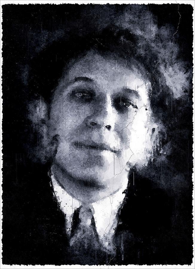 Famous celebrity Sid Grauman abstract Mixed Media by Luettgen Vidal