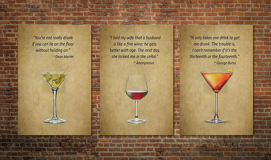 Famous Drinking Quotes Photograph by Dale Kincaid