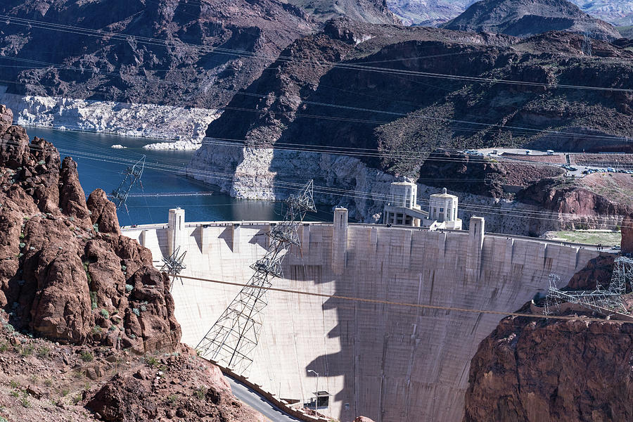 Famous Hoover Dam at Lake Mead, Nevada and Arizona Border, USA ...