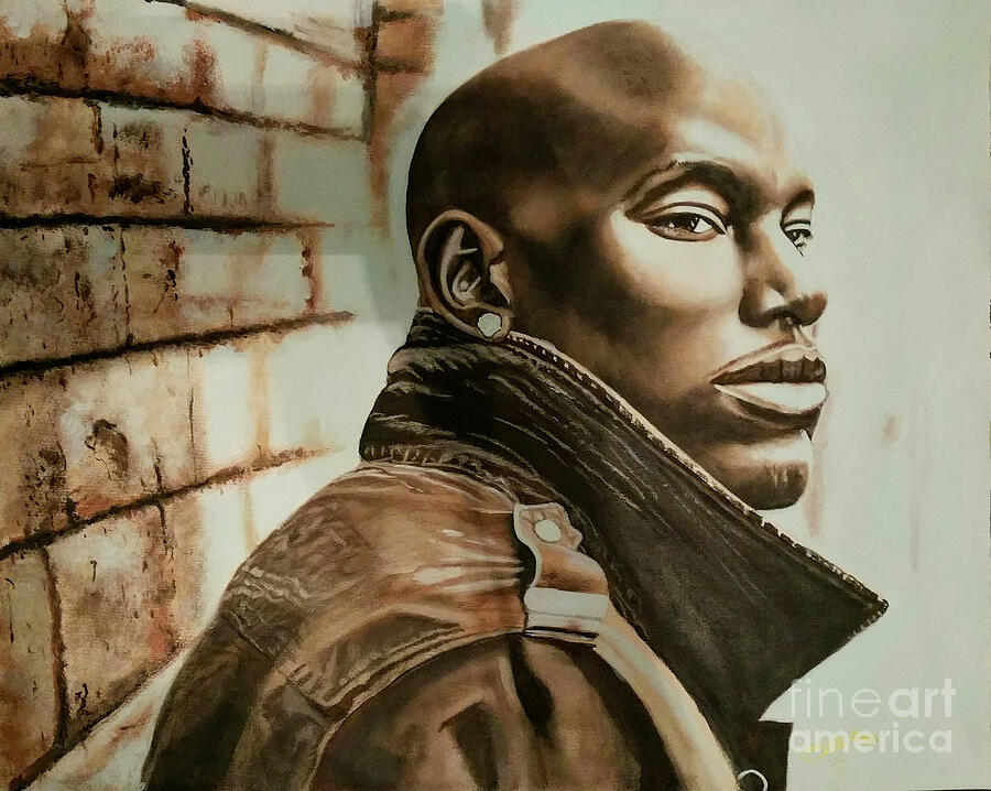 Fan Art of Tyrese Painting by Michelle Brantley