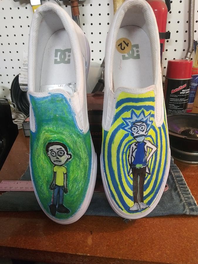 Fan art Rick and morty Painting by Jaclyn Collins - Pixels