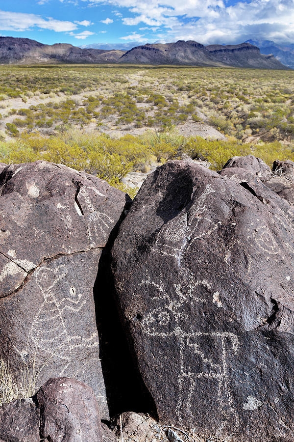 Fanciful Zoomorphic Petroglyphs Jornada Mogollon Culture Rock Art  Photograph by Kathleen Bishop