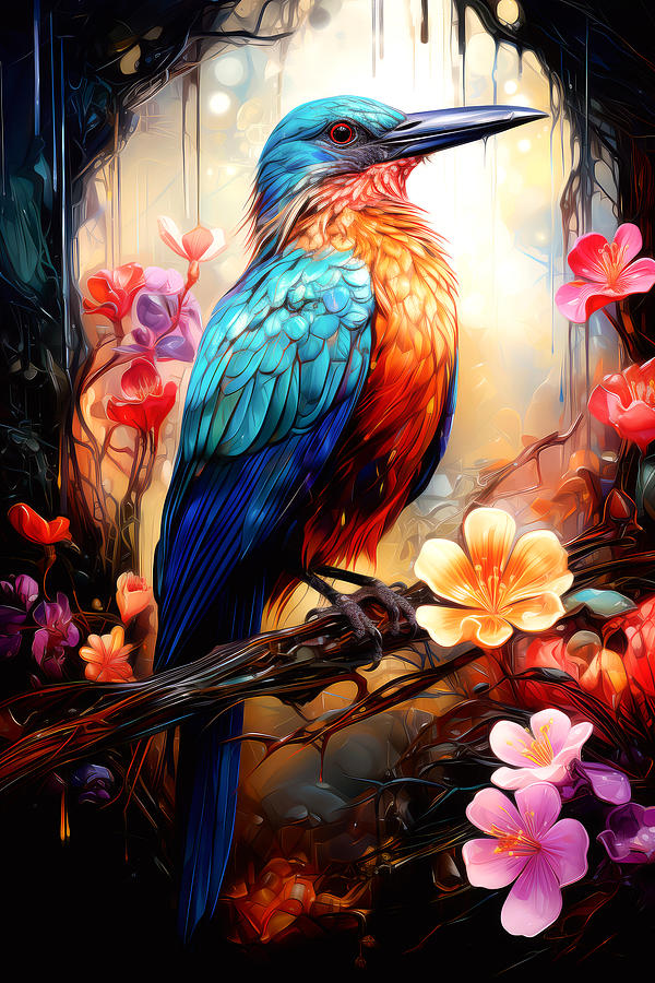 Fancy Bird 1 Digital Art by Wes and Dotty Weber