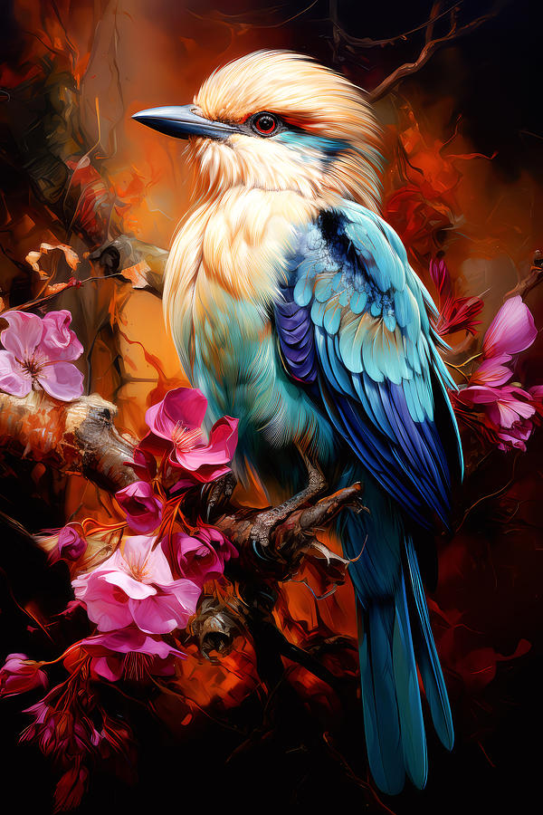 Fancy Bird 7 Digital Art by Wes and Dotty Weber