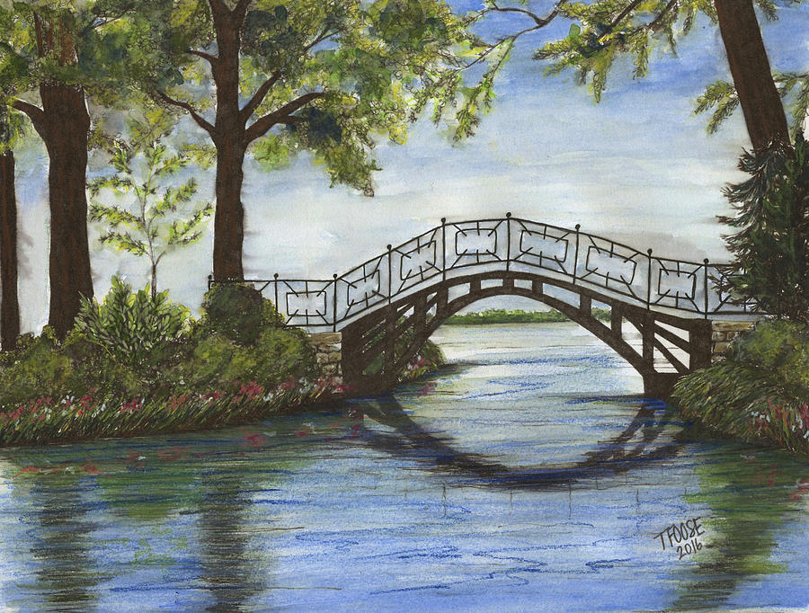 Fancy Bridge In Color Painting