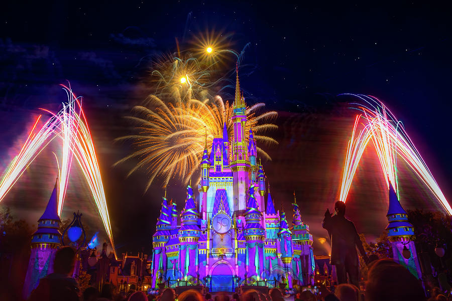 Fancy Fireworks at Walt Disney World Photograph by Mark Andrew Thomas