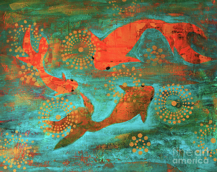 Fancy Fish Painting by Jeanette French
