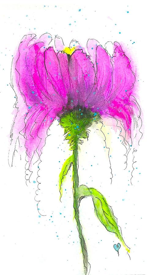 Fancy Flower Painting by Deahn Benware