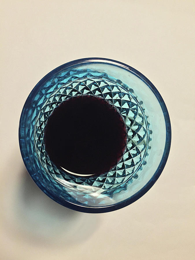 Fancy Glass Half Full of Red Wine  Photograph by Shelli Fitzpatrick