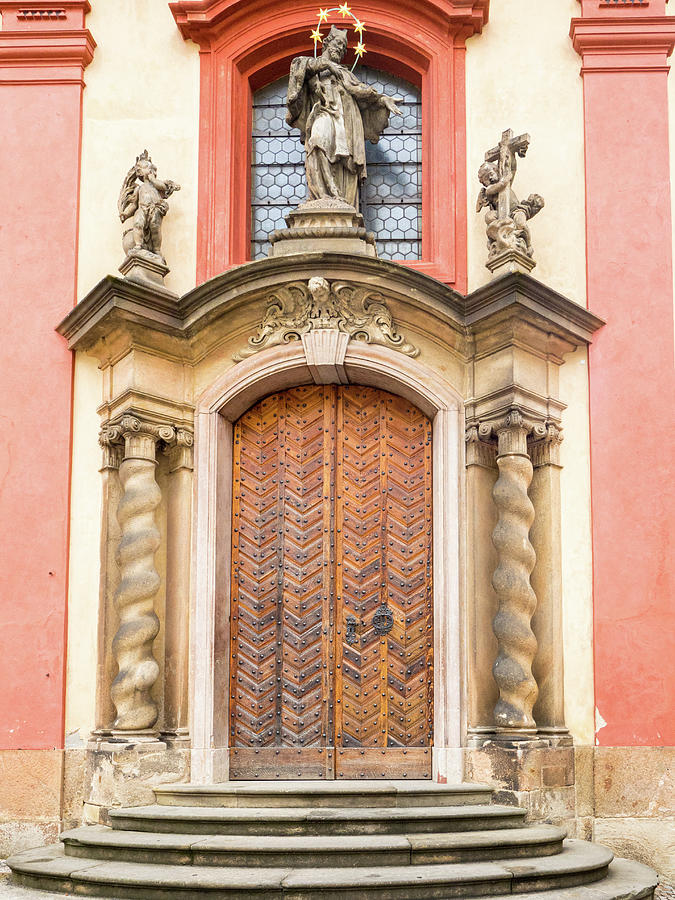 Fancy Prague Doorway Photograph by Jean Noren