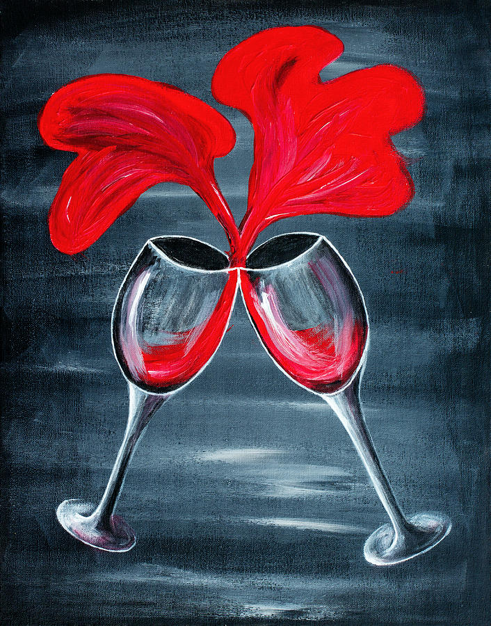 Wine Painting - Fandango by Iryna Goodall