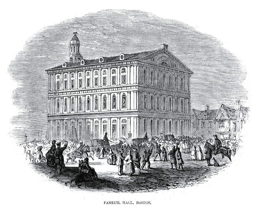 Faneuil Hall, Boston Drawing by Duncan1890