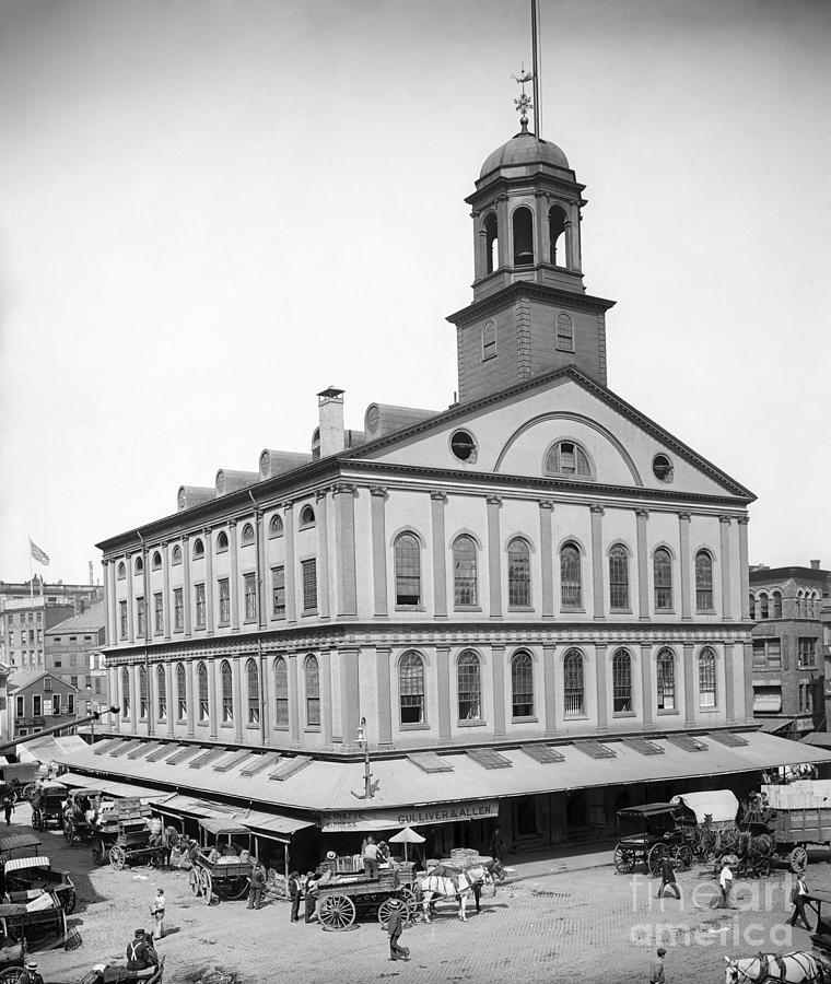 Faneuil Hall, c1900 Photograph by Granger