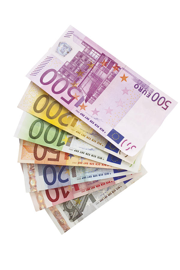 Fanned Euro notes Photograph by Creativ Studio Heinemann