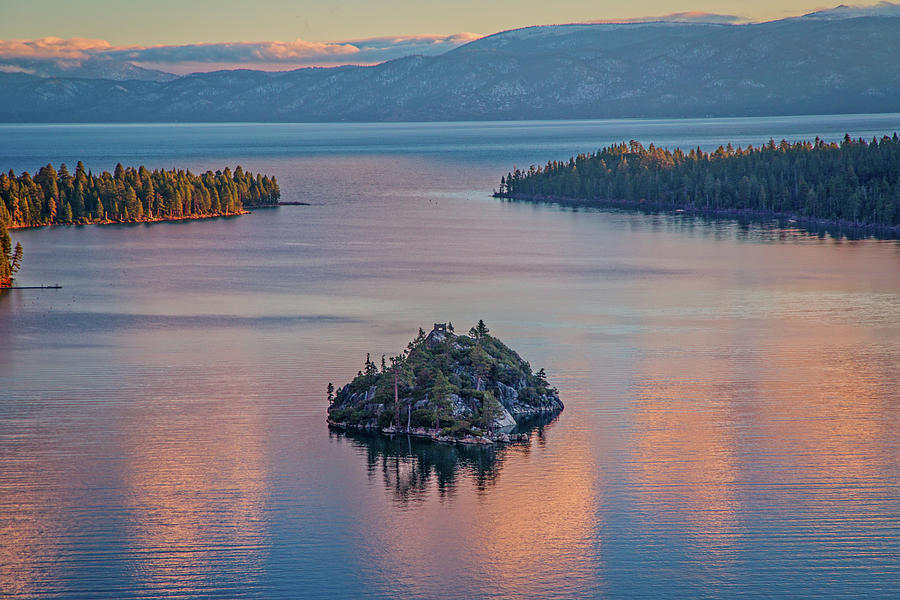Fannette Island and Entrance to Emerald Bay Photograph by Marc Crumpler
