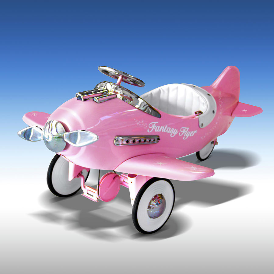Toy Plane Photograph - Fantacy Flyer Peddle Plane by Mike McGlothlen