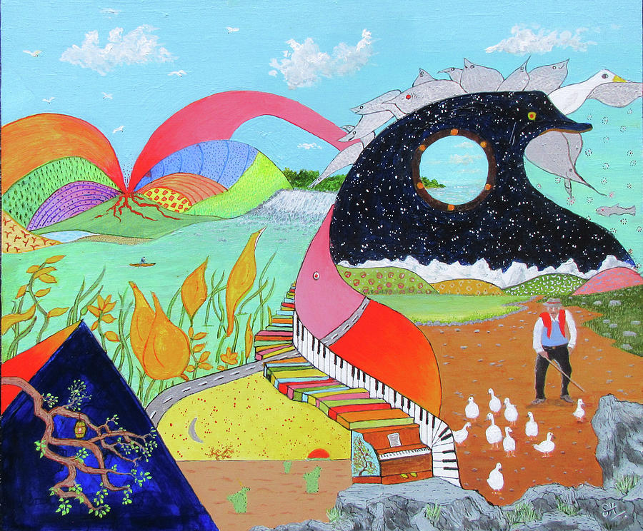 Fantasia 2 Painting by Sam Hall Fantasia 2 Painting by Sam Hall