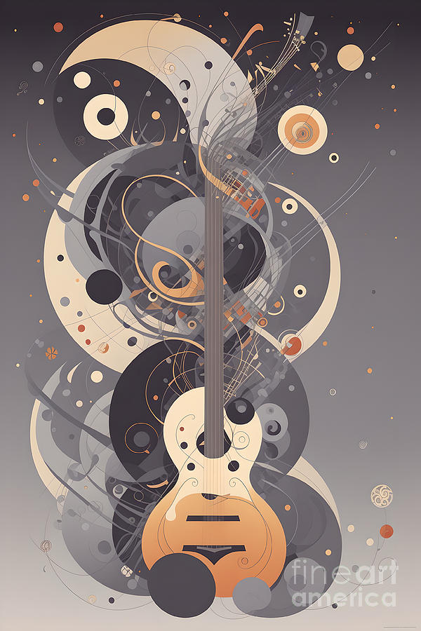 Fantasia For Guitar - 3 Digital Art by Philip Preston