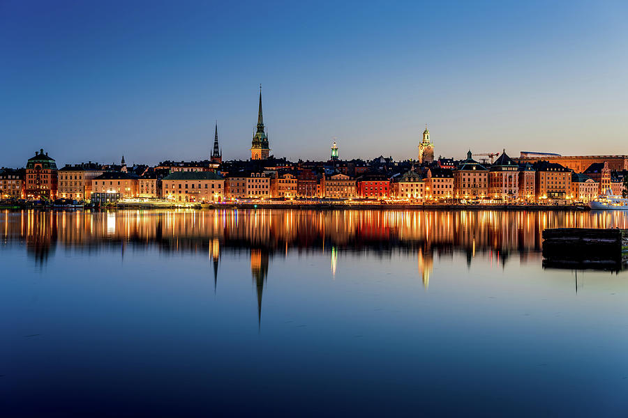 Stockholm Photograph - Fantastic Gamla Stan Reflection in the Baltic Sea by Dejan Kostic Stockholm Photograph - Fantastic Gamla Stan Reflection in the Baltic Sea by Dejan Kostic