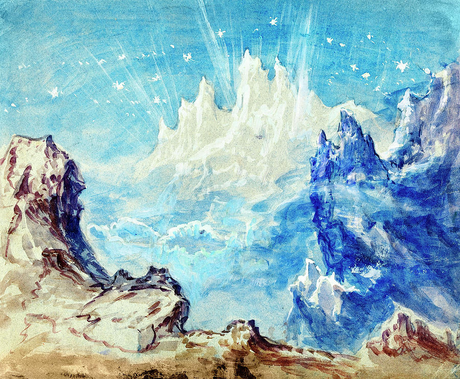 Fantastic Mountainous Landscape Painting by Bob Pardue