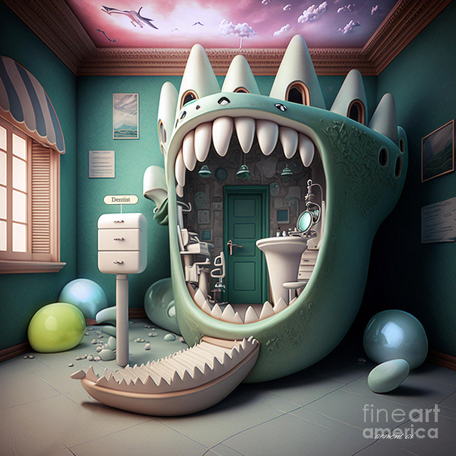 Fantastical Dentist Office Digital Art by David Arment