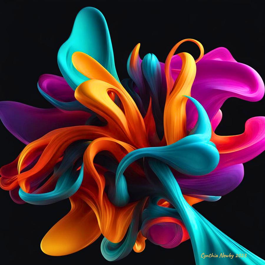 Fantastical Flower 2023 Digital Art by Cindys Creative Corner