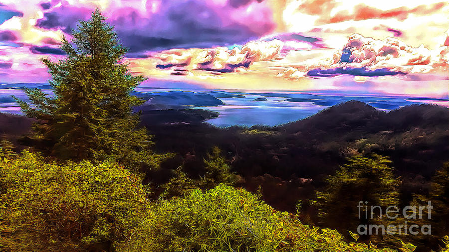 Fantasy Afternoon View from Mount Constitution Photograph by Sea Change Vibes