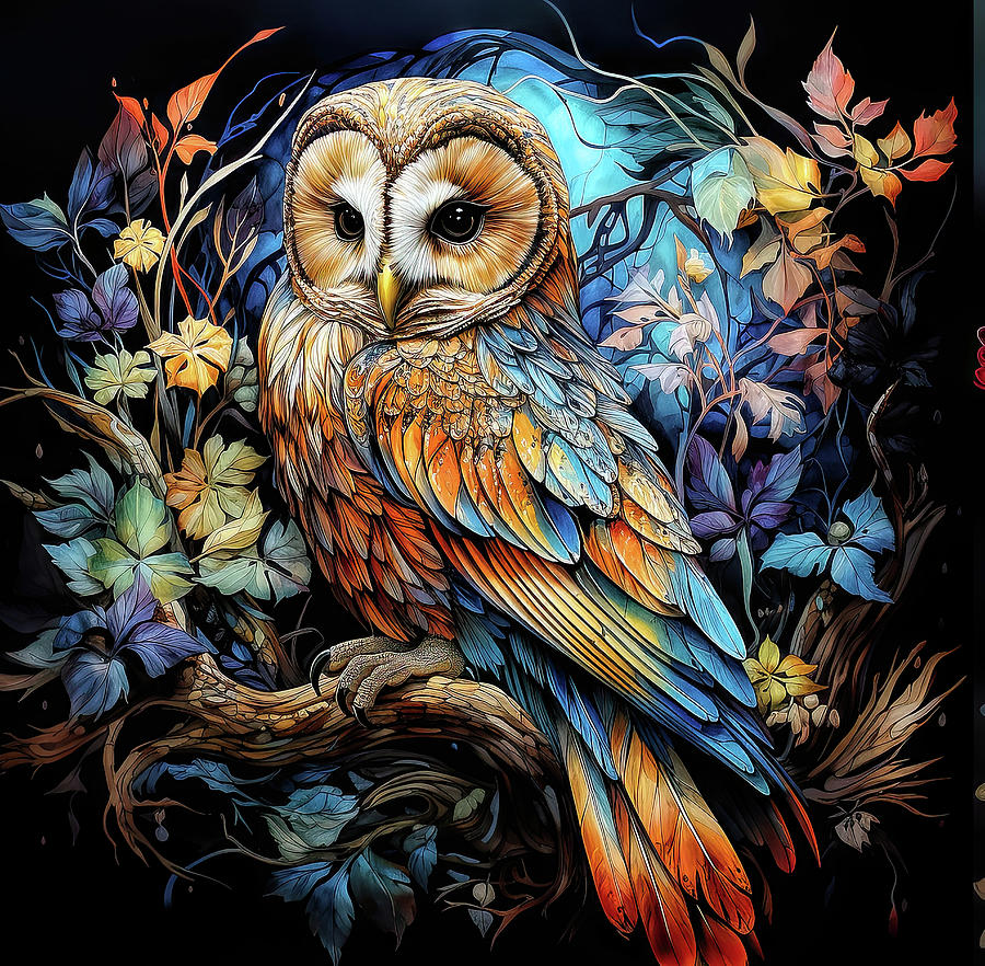 Fantasy Barn Owl Digital Art by Brian Tarr