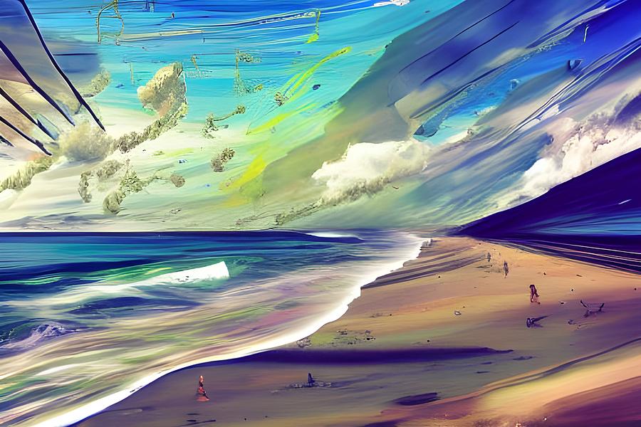Fantasy Beach Digital Art by Beverly Read