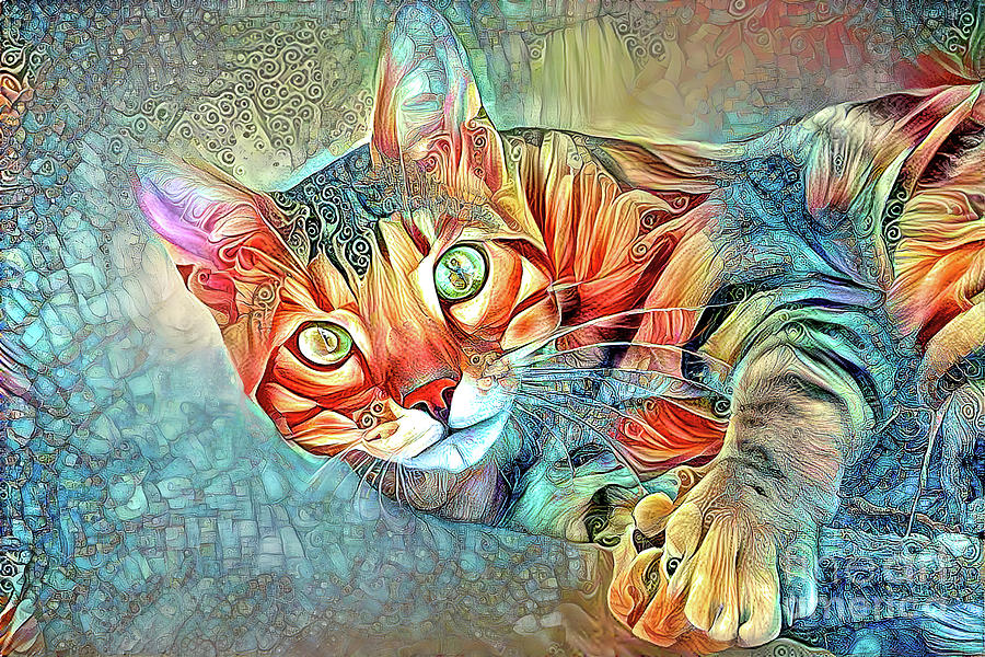 Cat Photograph - Fantasy Bengal Cat by Elisabeth Lucas