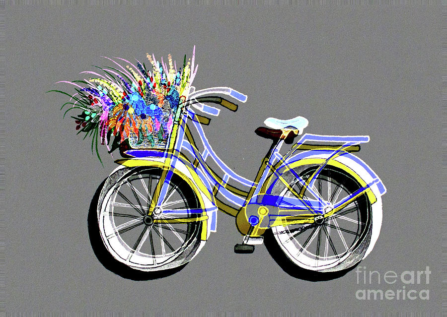 Fantasy Bicycle Painting by Norma Appleton