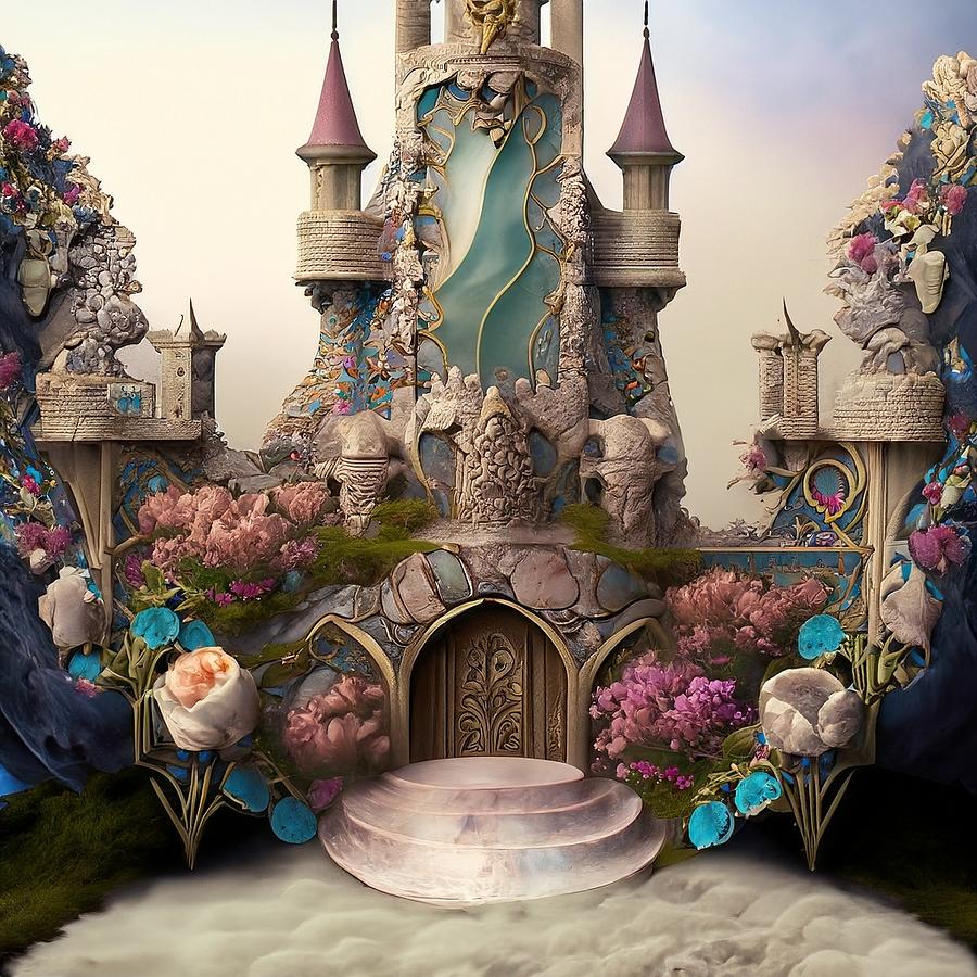 Fantasy castle Digital Art by Camille Lopez